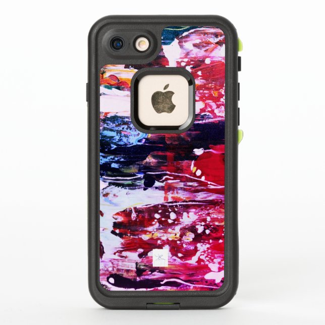 Coque LifeProof Pour iPhone Festivité variation rose (Dos)
