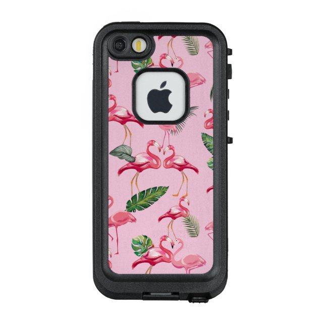 Coque LifeProof Pour iPhone Flamants roses Amour Motif 5 (Dos)