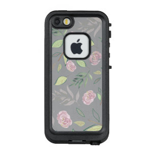 Coque LifeProof FRÄ’ Pour iPhone SE/5/5s Fleurs d'aquarelle festive 2