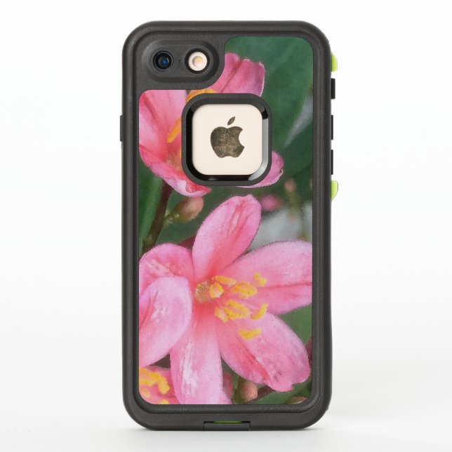 Coque LifeProof Pour iPhone Fleurs roses de Key West (Dos)