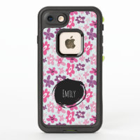 Fleurs roses mignonnes Motif Whimsical Personnalis