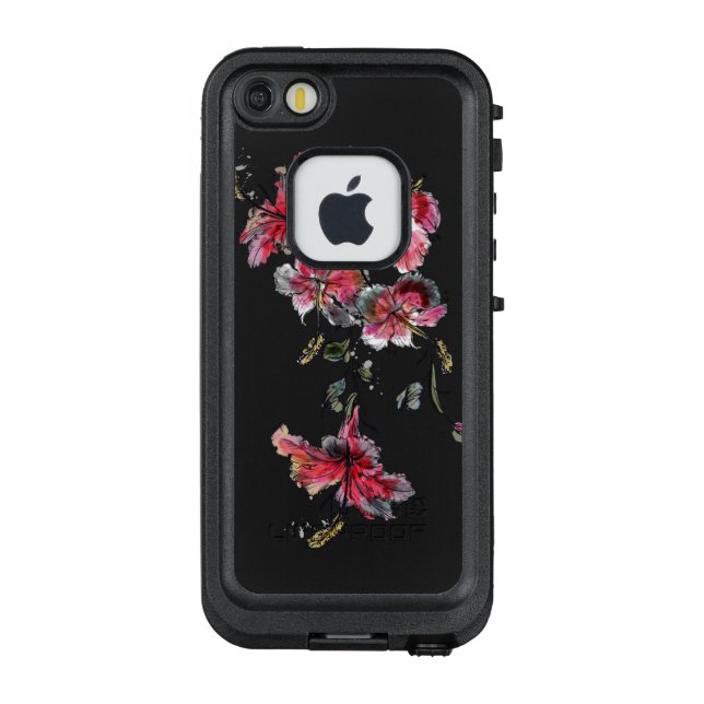 Coque LifeProof Pour iPhone Fleurs tropicales de ketmie (Dos)