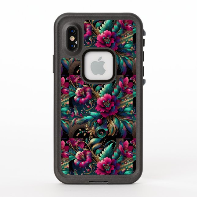 Coque LifeProof Pour iPhone Fusion florale dynamique (Dos)