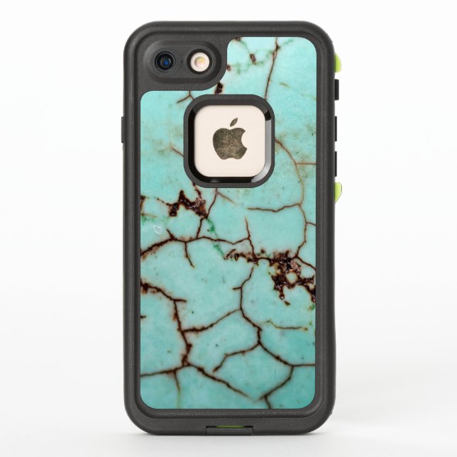 Coque LifeProof Pour iPhone Gemstone Series - Turquoise Cracked (Dos)