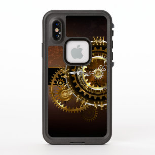 Horloge Steampunk avec des engrenages anciens