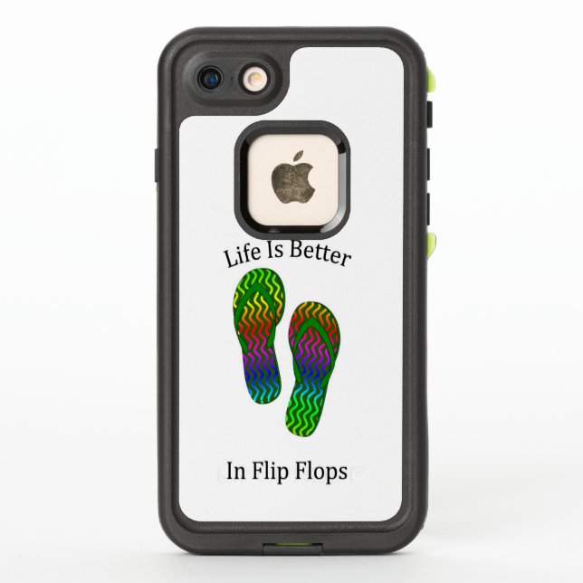 Coque LifeProof Pour iPhone La Vie Est Meilleure En Tournesol (Dos)