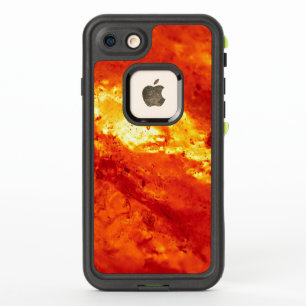 Lave chaude rouge et blanche