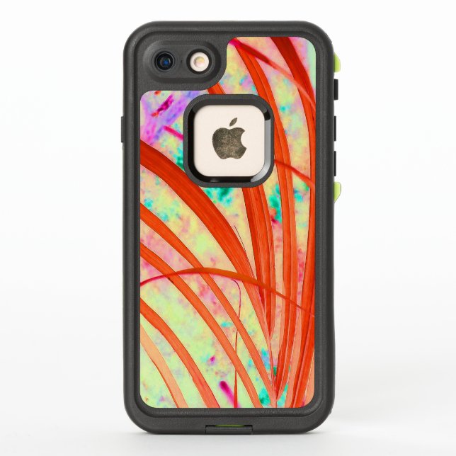 Coque LifeProof Pour iPhone Les frondes deviennent rouges (Dos)