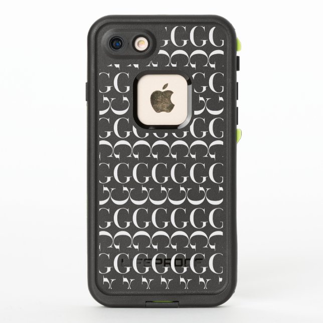 Coque LifeProof Pour iPhone Lettre initiale G (Dos)