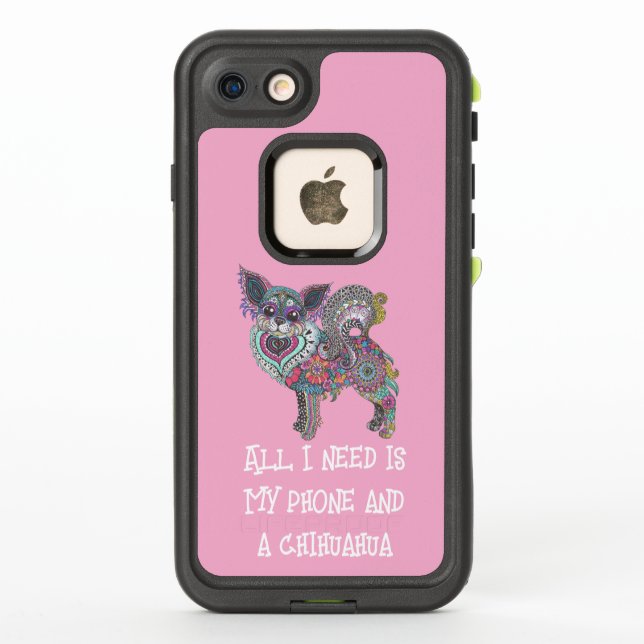 Coque LifeProof Pour iPhone LifeProof Case with Chihuahua (Dos)
