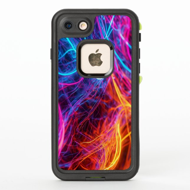 Coque LifeProof Pour iPhone Lignes de néon (Dos)