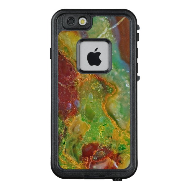 Coque LifeProof Pour iPhone Marbre vert clair et Brown (Dos)
