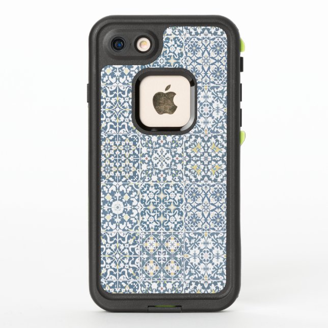 Coque LifeProof Pour iPhone Mediterranean Tiles, Moroccan, Majolica, Azulejo (Dos)