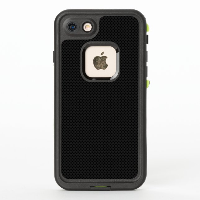 Coque LifeProof Pour iPhone Métal poreux noir (Dos)