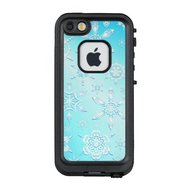 Coque LifeProof Pour iPhone Motif Crystal Snowflakes (Dos)