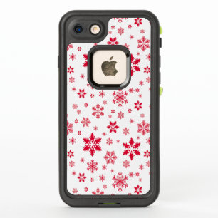 Motif de flocon de neige, Flammes de neige rouges,