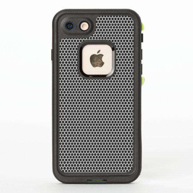 Coque LifeProof Pour iPhone Motif d'écran en métal argenté (Dos)
