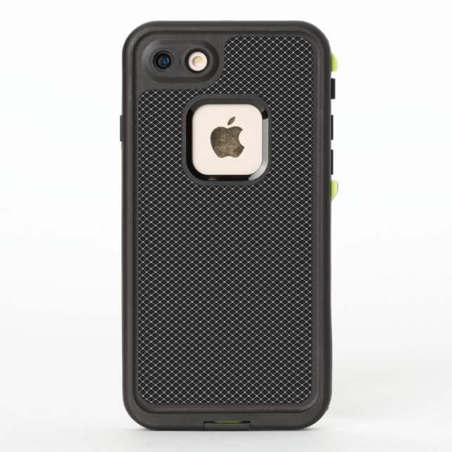 Coque LifeProof Pour iPhone Motif élégant en argent sur noir (Dos)