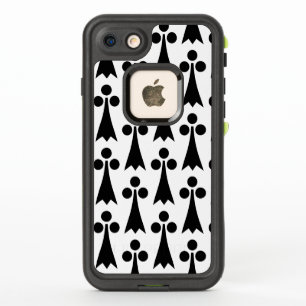 Motif Ermine, Motif médiéval, noir sur blanc