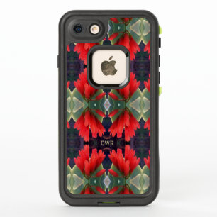 Motif Fleurs Rouges