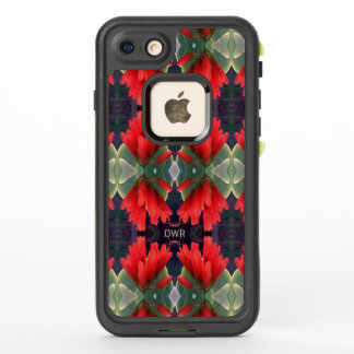 Motif Fleurs Rouges