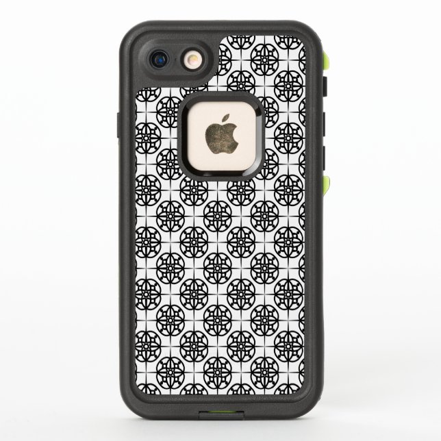 Coque LifeProof Pour iPhone Motif géométrique Vibe rétro classique (Dos)