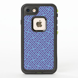 Motif Sayagata, Japonais, Violet et Bleu