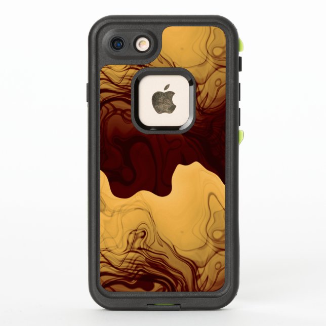 Coque LifeProof Pour iPhone Or liquide (Dos)