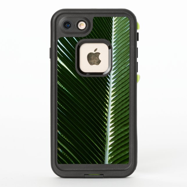 Coque LifeProof Pour iPhone Overlapping Palm Fronds Tropical Green Abstract (Dos)