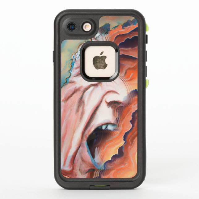 Coque LifeProof Pour iPhone Panic Waves peinture à l'huile (Dos)