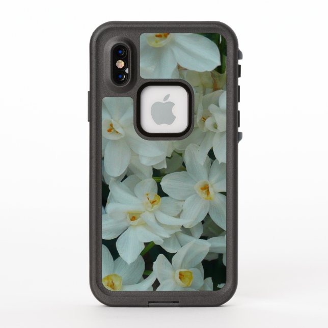 Coque LifeProof Pour iPhone Paperwhite Narcissus Fleurs blanches délicates (Dos)