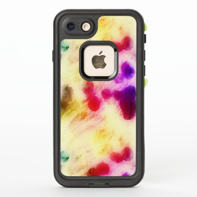 Coque LifeProof Pour iPhone Papier Tissu Aquartecouleur (Dos)