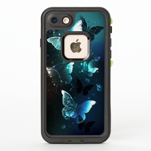 Coque LifeProof Pour iPhone Papillons de nuit à la menthe (Dos)
