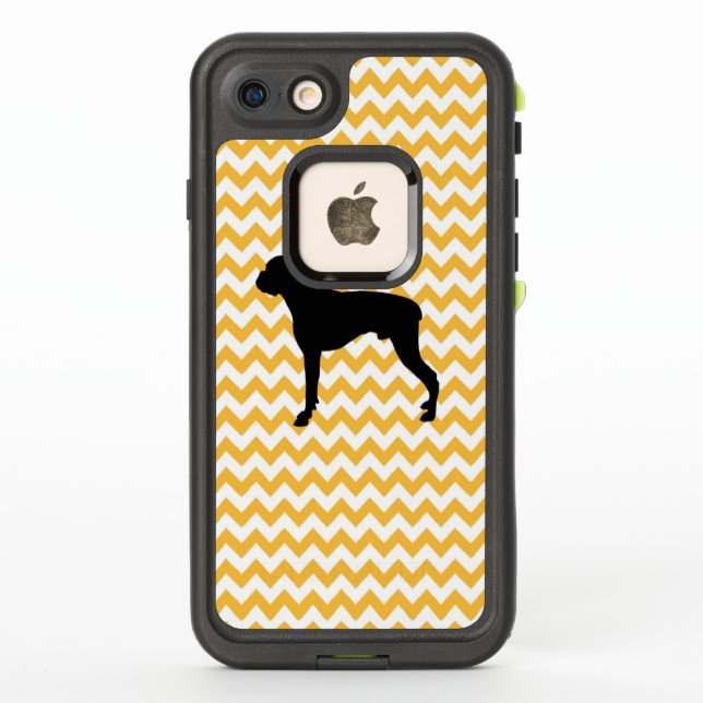 Coque LifeProof Pour iPhone Pastel Orange Chevron Avec Boxe (Dos)