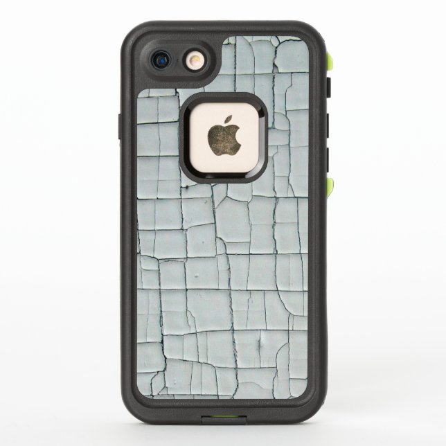 Coque LifeProof Pour iPhone Peinture blanche fissurée et écaillée (Dos)