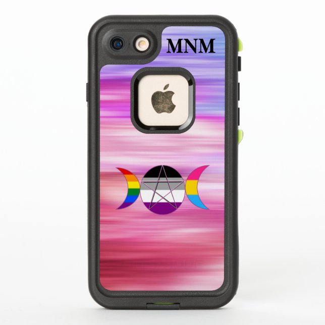 Coque LifeProof Pour iPhone Pentacle Rainbow personnalisable de déesse triple  (Dos)