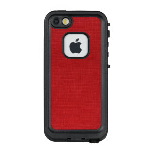 Coque LifeProof FRÄ’ Pour iPhone SE/5/5s Photo de toile rouge de texture de tissu