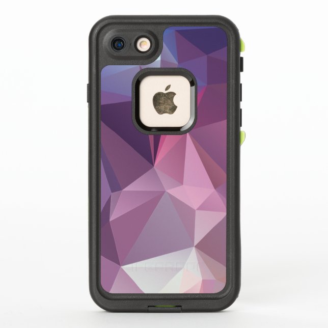 Coque LifeProof Pour iPhone Pink Blues Abstrait Pyramid Motif (Dos)