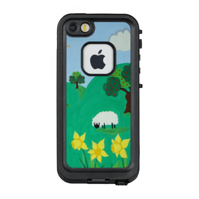 Coque LifeProof Pour iPhone pittoresque illustration amusante de mouton mignon (Dos)