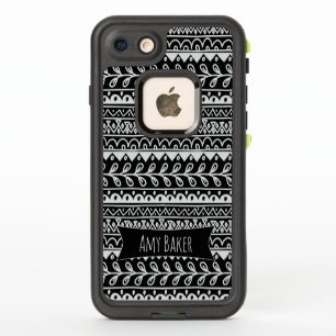 Rangées noires et blanches personnalisées des