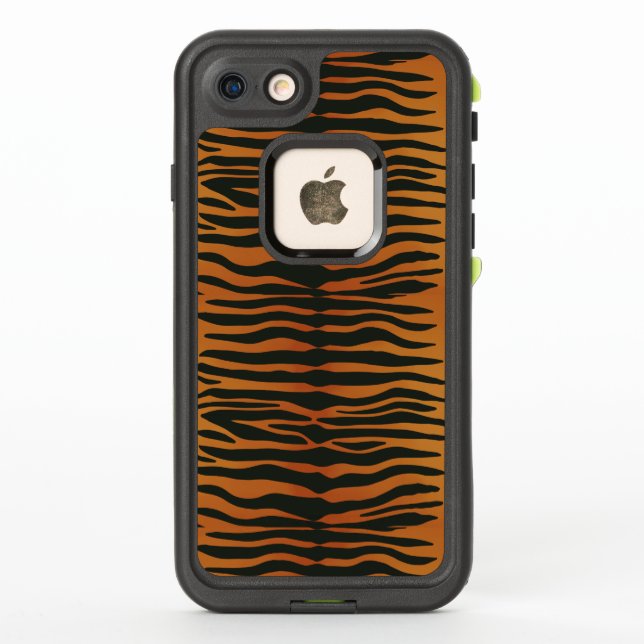 Coque LifeProof Pour iPhone Rayures de tigre (Dos)