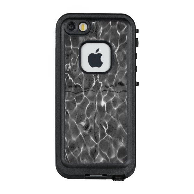 Coque LifeProof Pour iPhone Réflexions de la lumière abstraites sur l'eau (Dos)