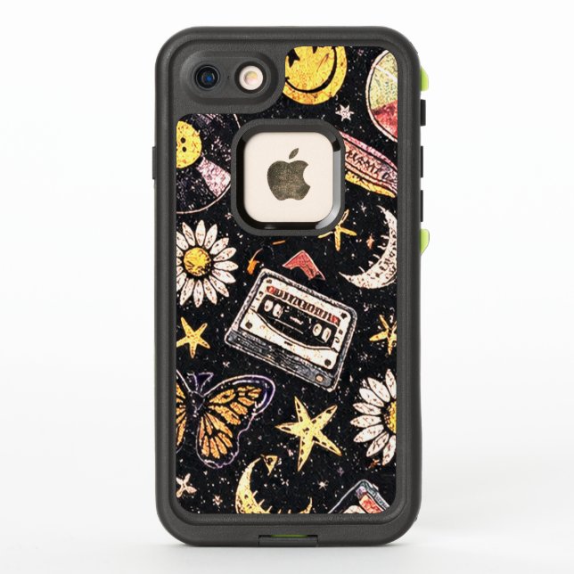 Coque LifeProof Pour iPhone Retro Grunge Sunshine Bliss (Dos)