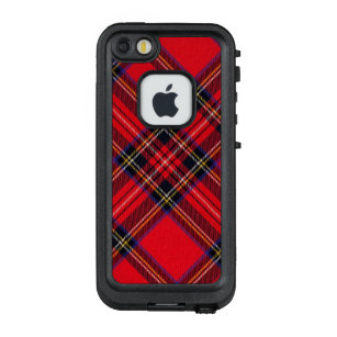 Coque LifeProof FRÄ’ Pour iPhone SE/5/5s Royal Stewart tartan rouge noir plaid