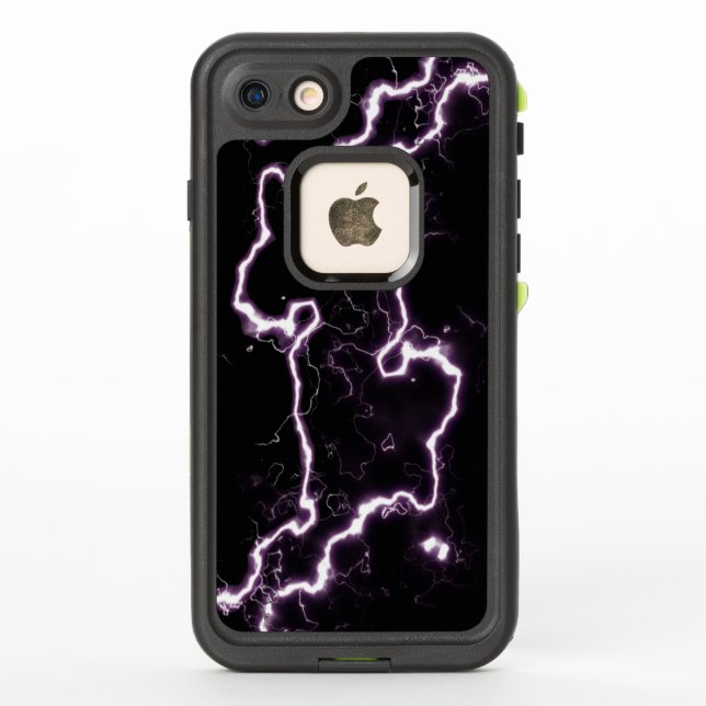 Coque LifeProof Pour iPhone Sauter l'électricité violette (Dos)