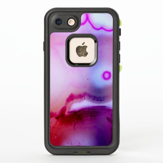 Coque LifeProof Pour iPhone Série Gemstone - Agate en violet 3 (Dos)