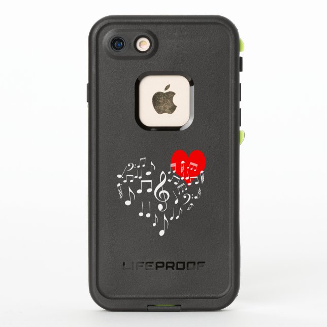 Coque LifeProof Pour iPhone Singing Heart one of a-Kind (Dos)