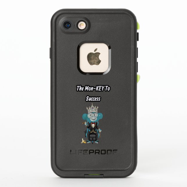 Coque LifeProof Pour iPhone Sophisticated Monkey boss in tuxedo-Aesthetic (Dos)