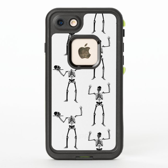 Coque LifeProof Pour iPhone Squelettes d'Halloween, friandise ou farce, Hou (Dos)