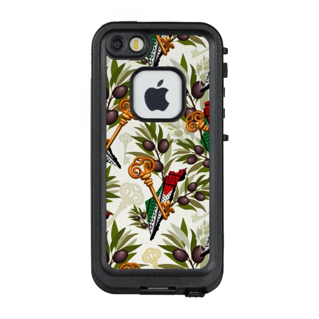 Coque LifeProof Pour iPhone Symbole clé palestinien du droit au retour (Dos)